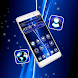 Laser Blue Black Theme - Androidアプリ