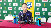 Proteas captain Faf du Plessis during a press conference on Wednesday 27 September 2017. 