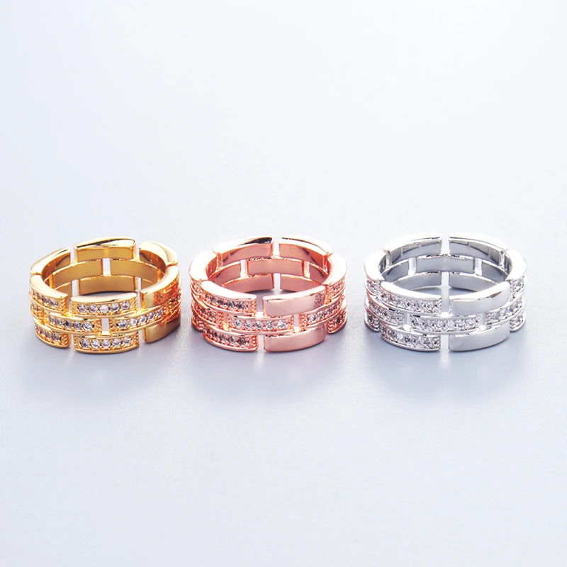 Title 3, Bague de couture simple pour couple, micro stra...