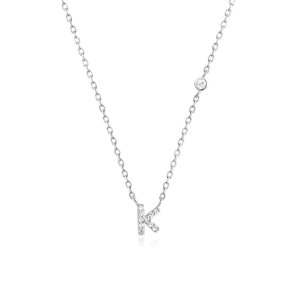 Mode sieraden luxe gouden kleur A-Z 26 letters ketting CZ hanger voor dames, schattige initialen naam ketting, perfect voor feestjes.