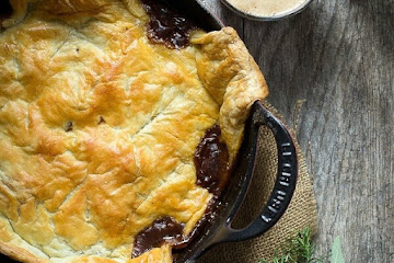 Steak Pie with Sausages and Mushrooms