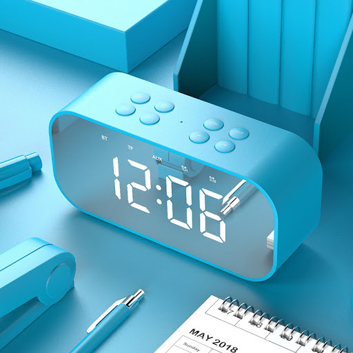 Title 7, Music alarm clock creative student mute bedside...