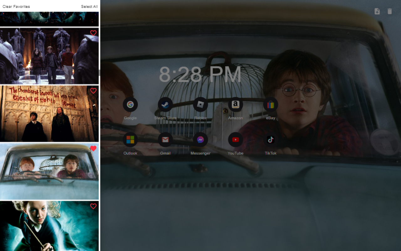 Harry Potter New Tab Wallpaper Theme Preview image 3