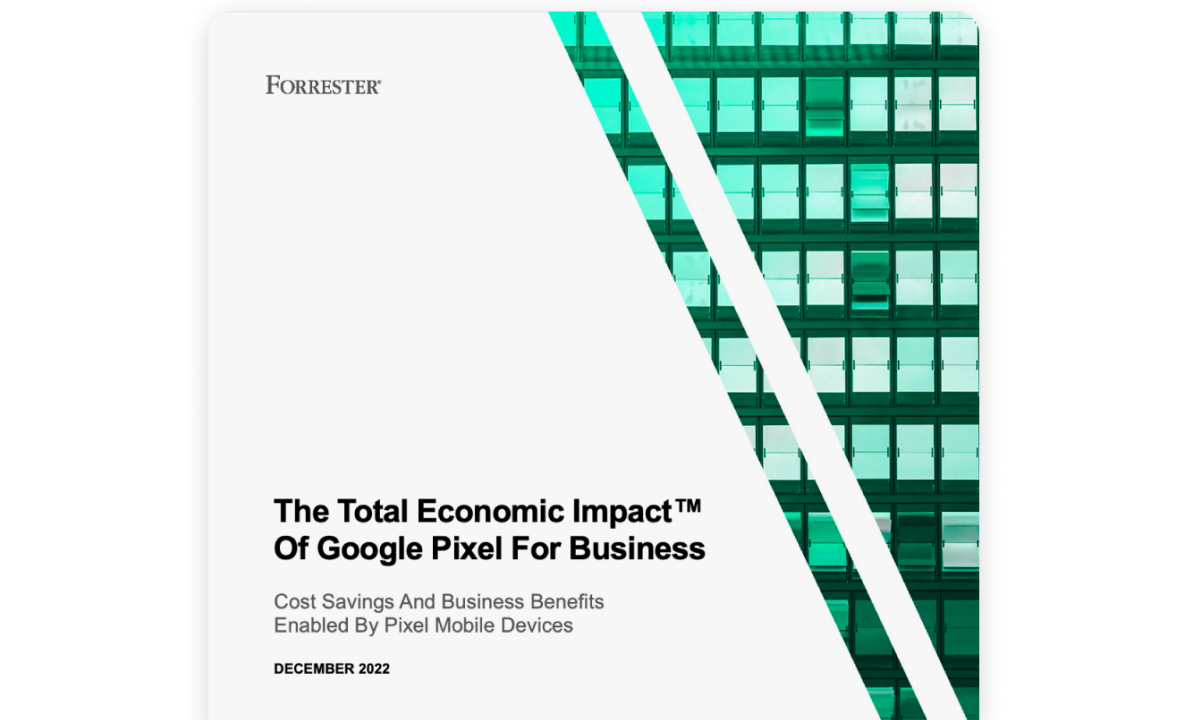 The cover of the Forrester Total Economic Impact report