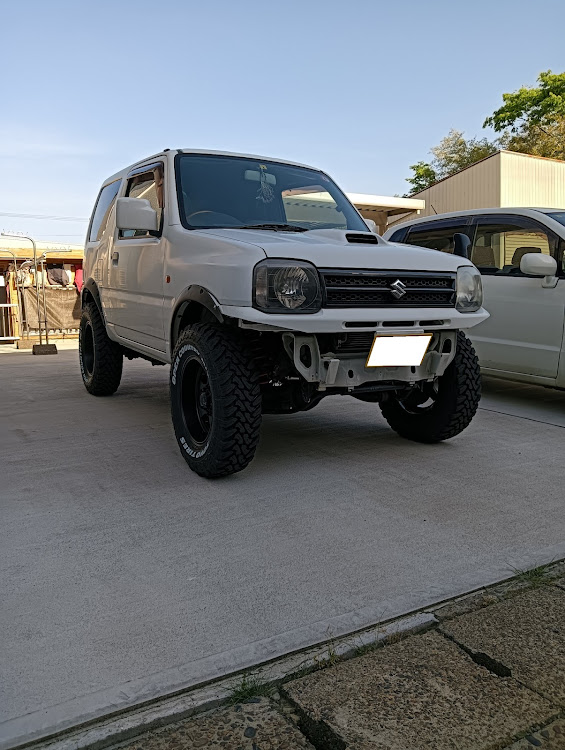 ジムニーのGWの思い出・ホイール交換・DIY・ジムニーJB23に関するカスタム事例の投稿画像2枚目