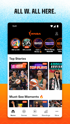 Screenshot WNBA - Live Games & Scores