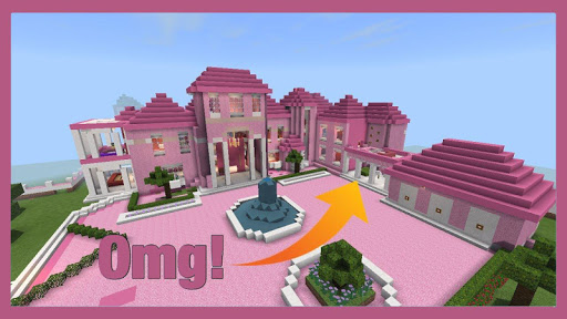 Pink Princess House maps for MCPE