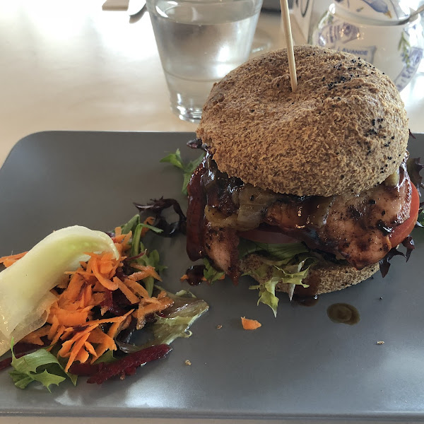 Gluten free Aussie burger (amazing house made bun)