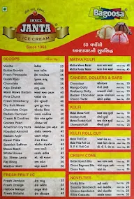 Shree Janta Ice Cream menu 2