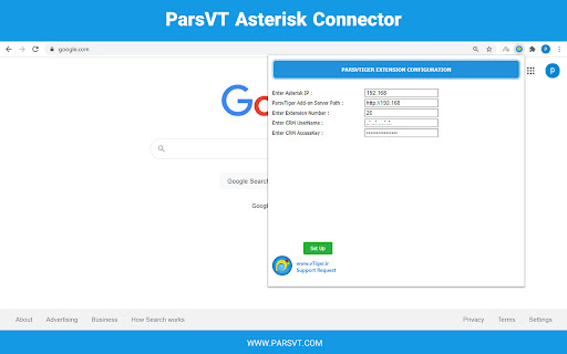 ParsVT Asterisk Connector