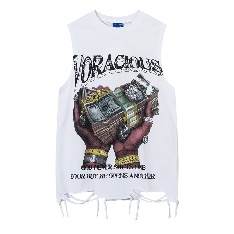 Title 7, Débardeur ample pour homme avec motif de dollar...