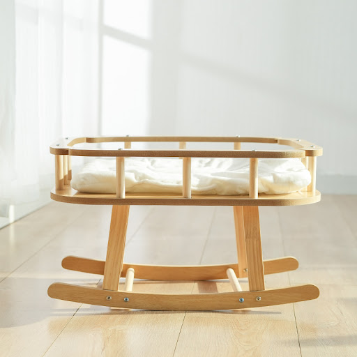 Title 3, Wooden Cat Nest Pet Hammock Swinging Simple Lar...