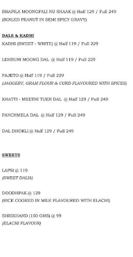 Mother's Touch Gujrati menu 3