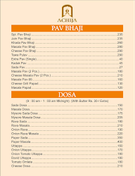 Achija menu 2