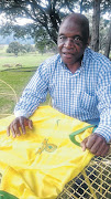 A file photo of Dr Motsiri Itsweng pictured with the Mamelodi Sundowns jersey in March 2016. 