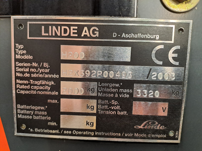 Picture of a LINDE H20D