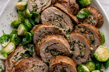 Parmesan Pistachio Stuffed Pork Tenderloin