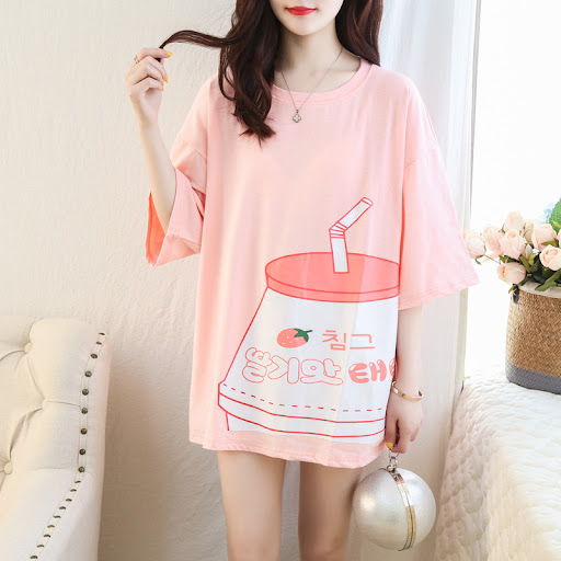 Title 8, Summer Loose Korean Style Cute and Sweet Top. P...