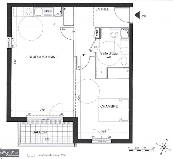 Vente appartement 2 pièces 51.63 m² à Villecresnes (94440), 219 000 €