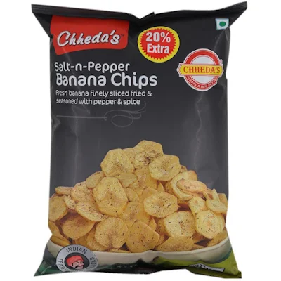 Chhedas Chips - Banana, Salt N Pepper - 204 gm