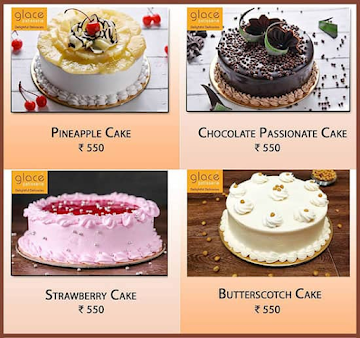 Glace Patisserie menu 