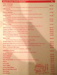 Laxmi Misthan Bhandar - LMB menu 3