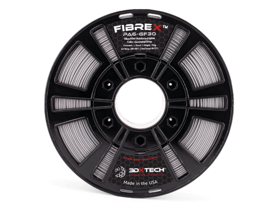 3DXTech FibreX PA6+GF30 2.85mm Dark Grey