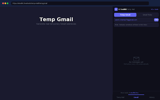 X Toolkit – Temp Email, Temp Gmail & OTP Detector screenshot 4