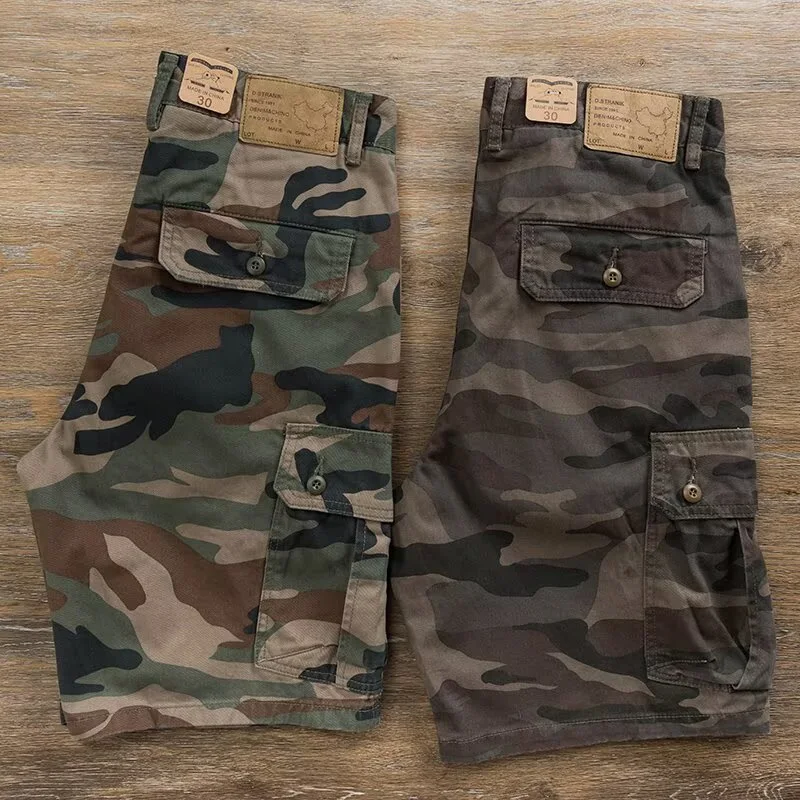 Men's Summer Multi-pocket Workwear Shorts, Trendy Outdoor Functional Quick-drying Straight-leg Pants, Fashionable All-ma