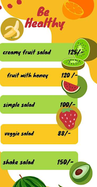 Be Healthy menu 1