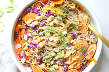 Soba Noodle Salad with Peanut Dressing