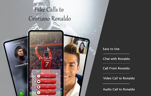 Screenshot Ronaldo video call -prank call