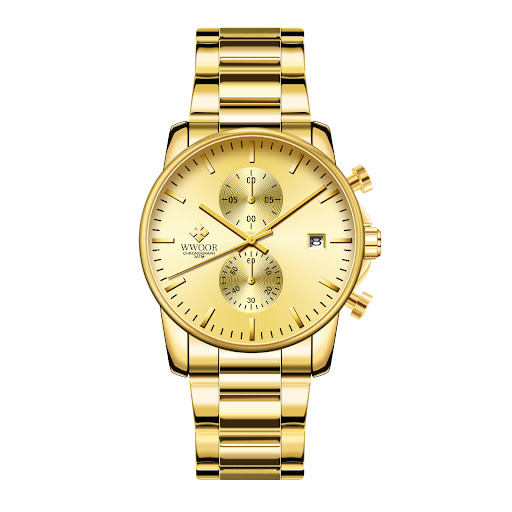 Title 6, Steel Belt Senior Mens Watch Simple Quartz Wat...