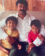 Kriya Gangiah and her brother Kavir with  their father. 