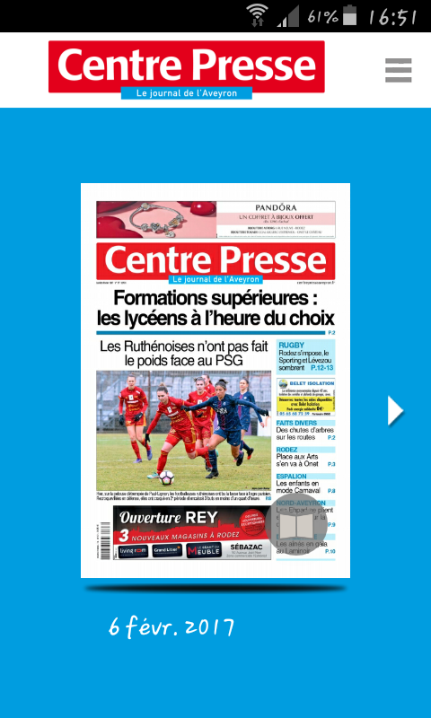 Journal Centre Presse Aveyron Screen 1