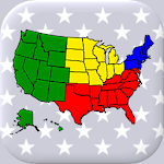 Cover Image of Télécharger Carte des 50 États américains, capitales et drapeaux - Quiz américain 3.0.0 APK