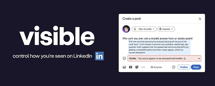 Visible LinkedIn Plugin marquee promo image