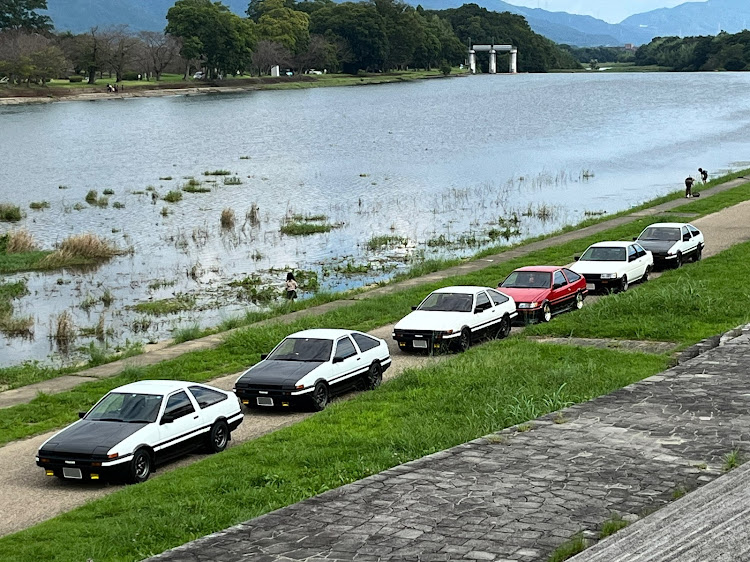 カローラレビンの暇人3人組・関西遠征・京都・大阪・スプリンタートレノに関するカスタム事例の投稿画像2枚目