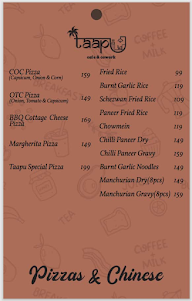 The Taapu menu 3