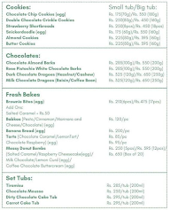 The Tiny Tub menu 1