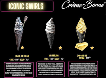 Creme Borne menu 