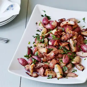 Keto Sauteed Radishes with Bacon - Keto Cooking Wins