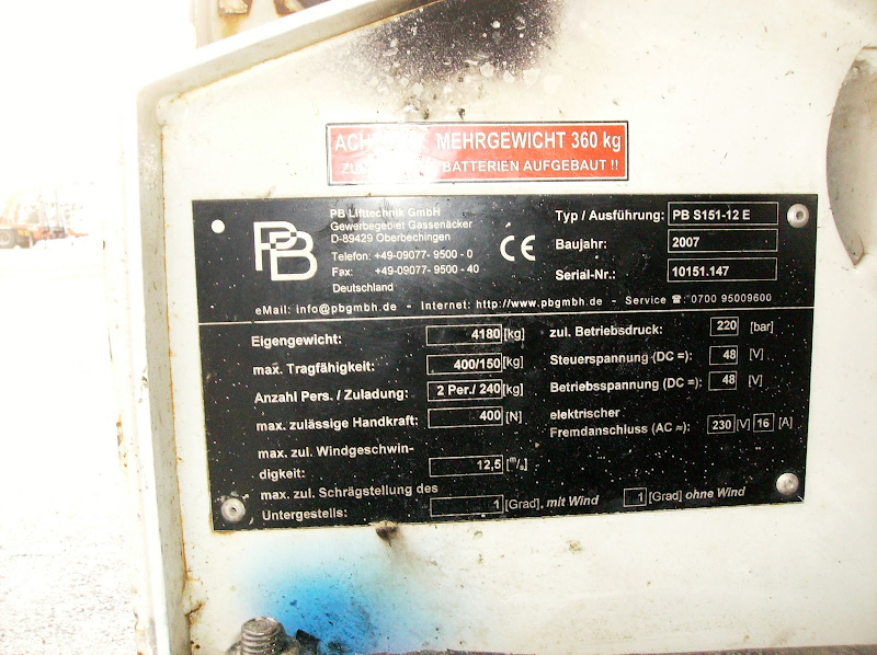 Picture of a PB S151-12 E