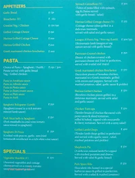 The Yellow Tree menu 3