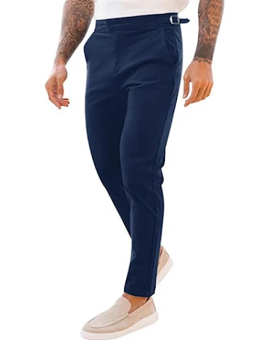 Muške slim fit casual pantalone, st - 1