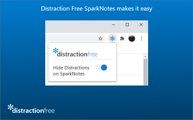 DistractionFree - Hide ads on SparkNotes Preview image 4