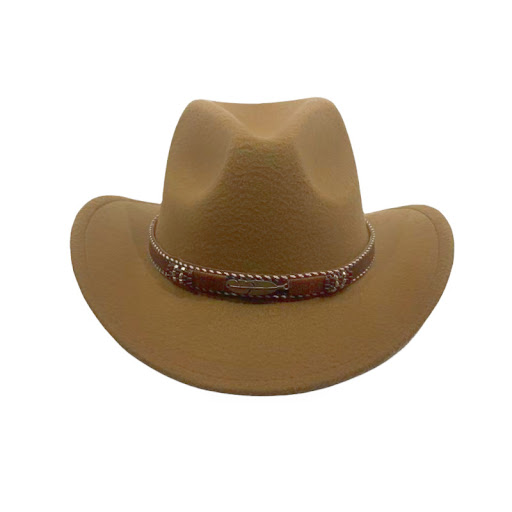 Title 11, Curling Cowboy Hat for Men and Women with Leaf ...
