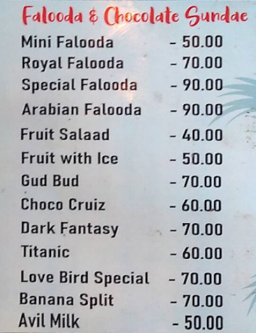 Juzy Cafe menu 