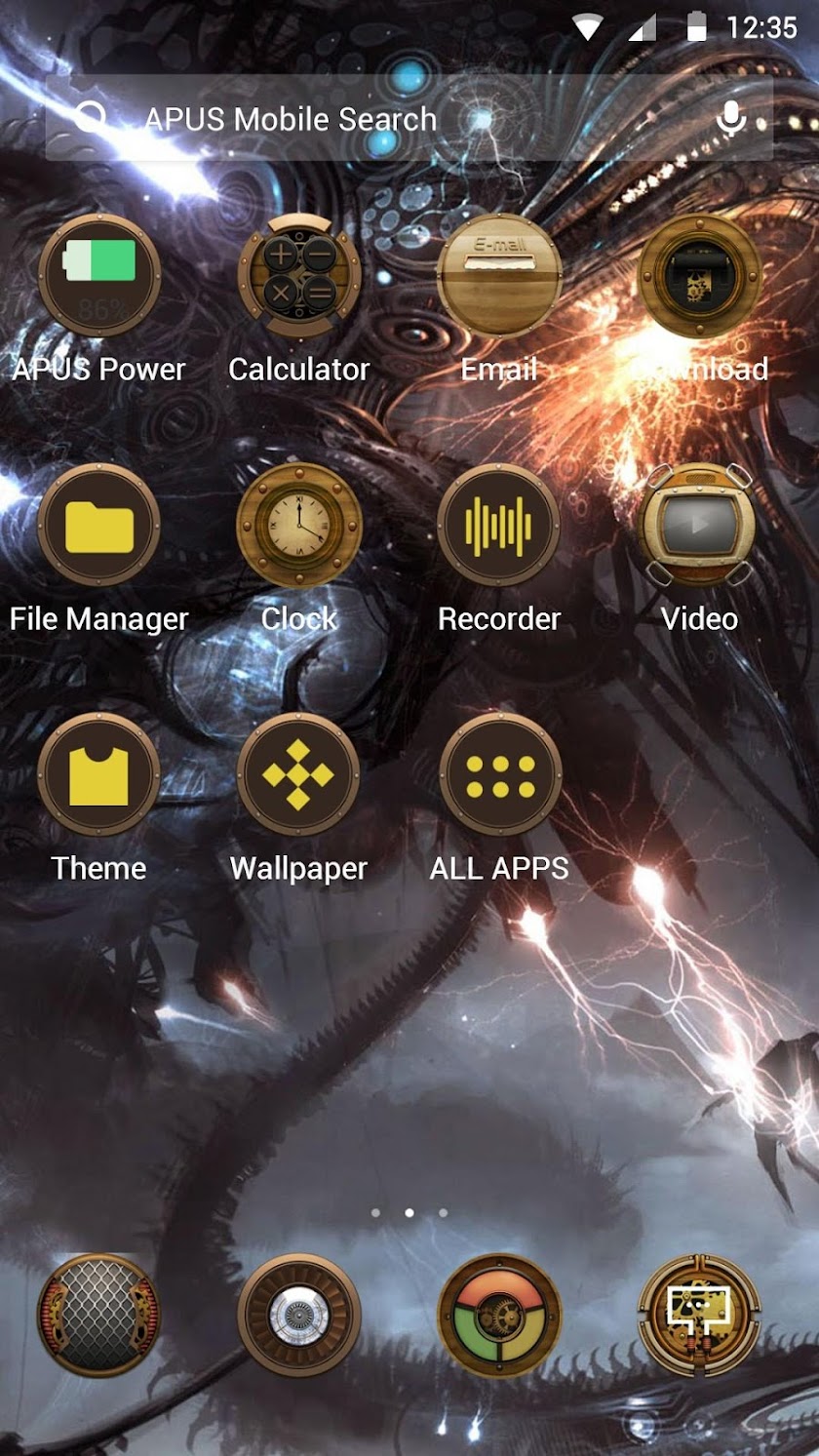 World War-APUS Launcher theme Screen 2