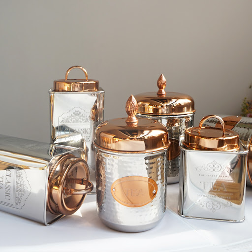 Title 10, Metal Glass Storage Jar for Coffee and Tea. Kit...